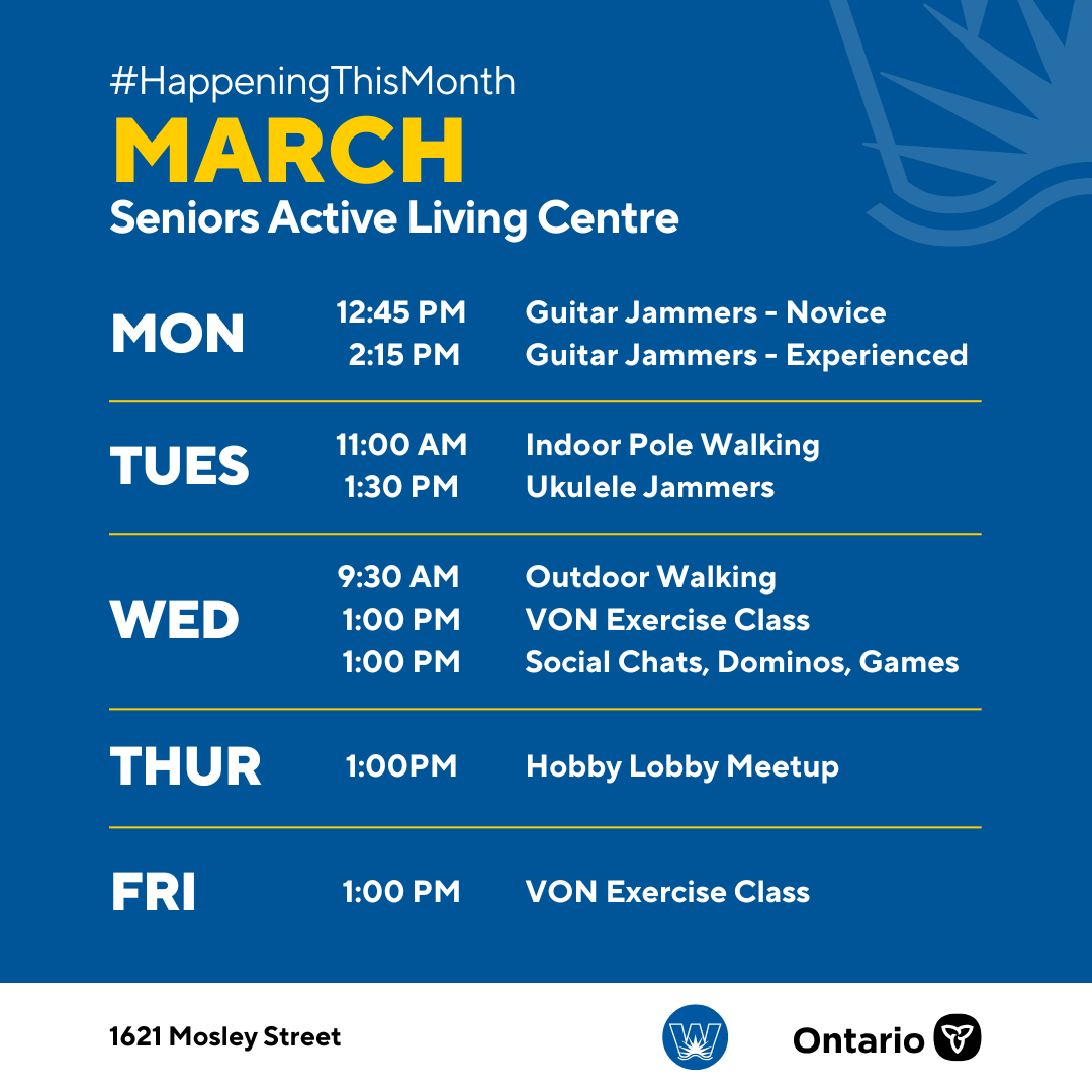  March Programs at a Glance